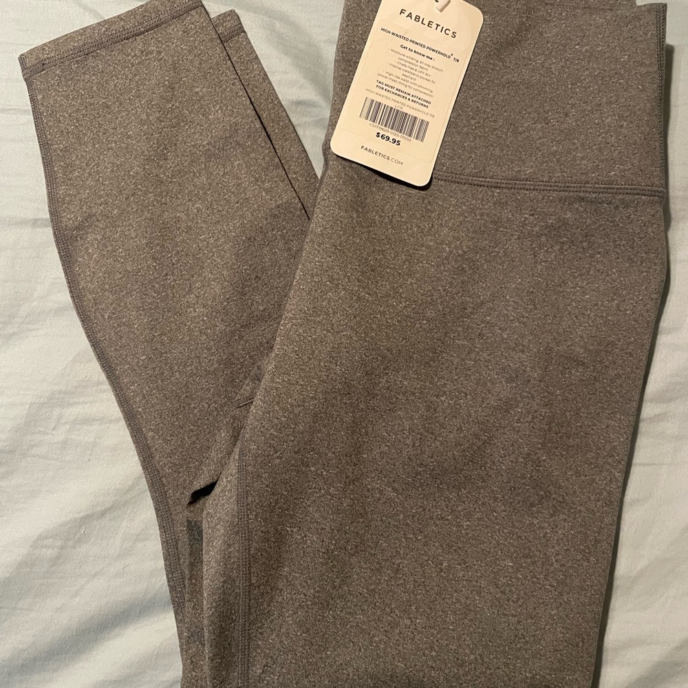 NWT Fabletics Powerhold Gray Leggings